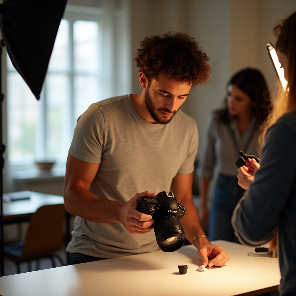 Praktické cvičení s přirozeným světlem v kurzu fotografie